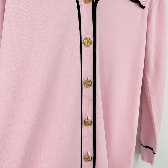 Lovers and Friends | NWT Natalie Sweater Dress in Pink Knit Contrast Piping M - Picture 8 of 15